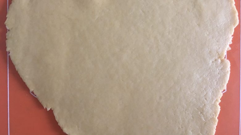 翻糖饼干之宝宝版,擀成0.3cm的薄片