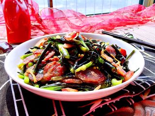 我爱家乡菜系列➕紫菜苔炒香肠,成品