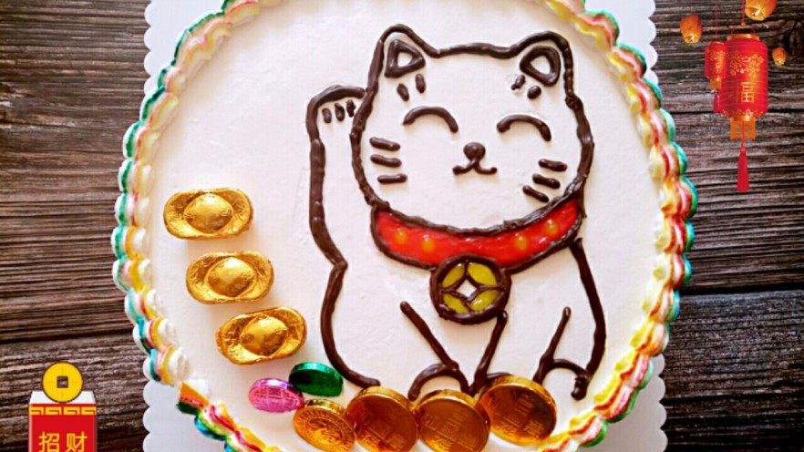 招财猫蛋糕