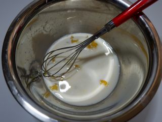 抹茶蜜豆蒸蛋糕（无油）,加入牛奶