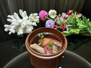 清蒸红菇排骨汤,成品图