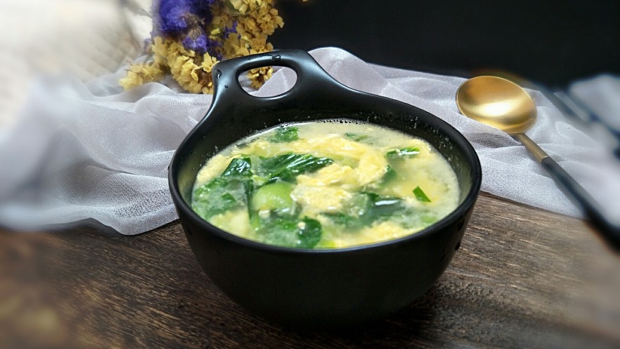菠菜鸡蛋汤的做法图片