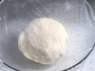 玫瑰花面包（波兰种）,盖上保鲜膜发酵