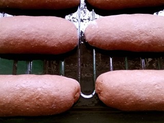 可可麻薯软欧,放入烤箱，发酵两倍大。