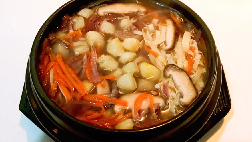 鲜贝豆丝杂蔬汤