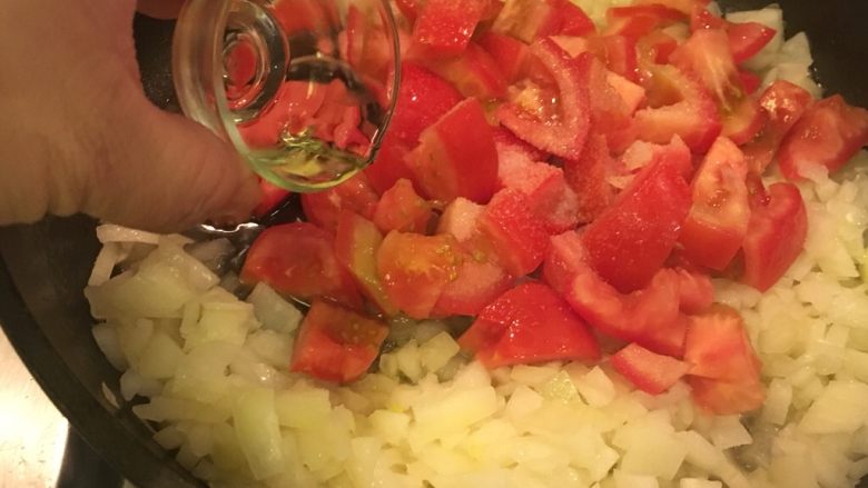 普罗旺斯风味番茄烩大虾,加白酒