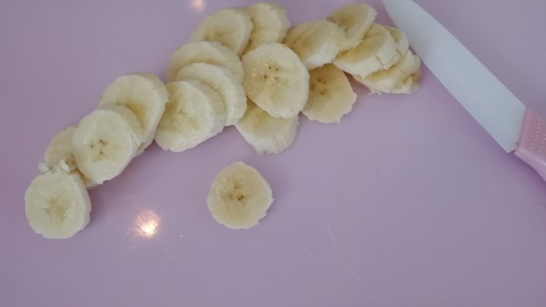 芒果香蕉奶昔,香蕉切片