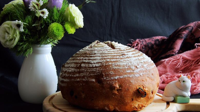 蔓越梅乡村面包,完美的形状，美味可口的面包就出来了！
