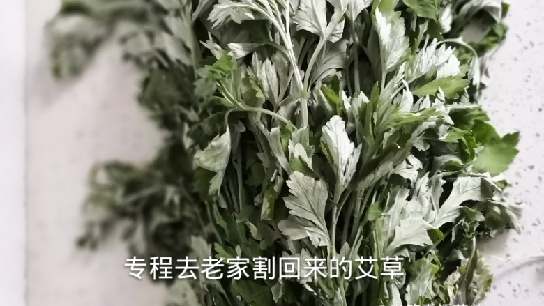 香煎艾叶饼,取艾草回家