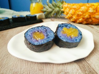 #辅食计划#“蓝钻”水果寿司,水果寿司完成
敏茹意作品
