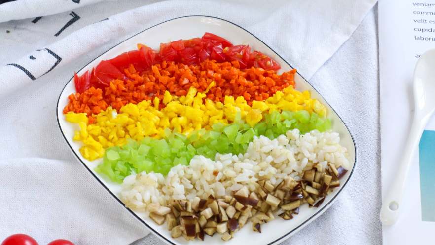 彩虹杂蔬饭