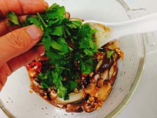 菌类料理+凉拌香菇,香菜