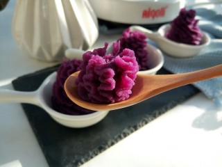 奶香紫薯泥,成品图