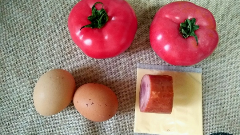 芝士番茄烤蛋,准备食材