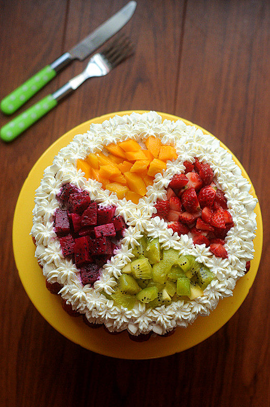 水果蛋糕,漂亮哦