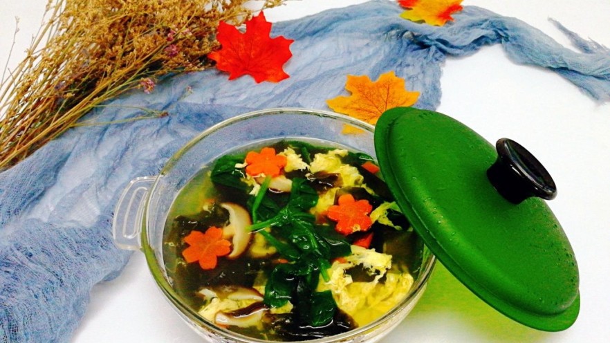 菌类料理+芙蓉鲜蔬汤