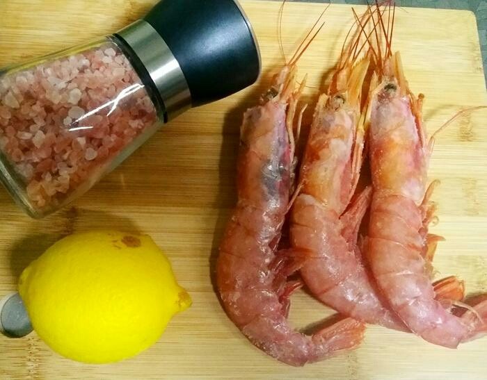 盐焗阿根廷红虾,红虾处理干净