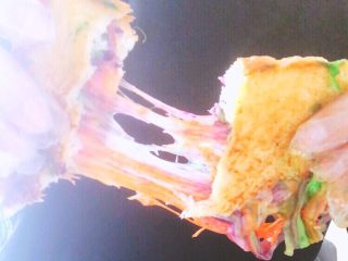 网红彩虹🌈拉丝面包,第一次做，还需要练习啊