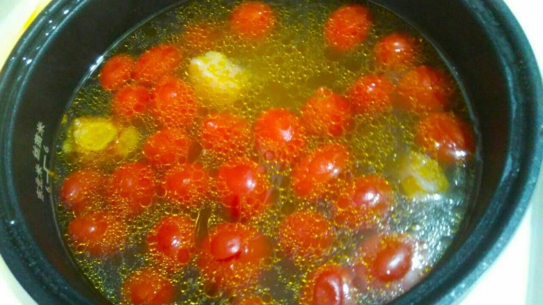 了不起的小番茄＋小番茄排骨汤,两个小时后