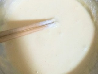 原味松饼,加入面粉和纯牛奶