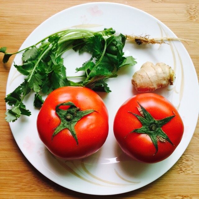 了不起的小番茄+番茄肥牛汤,食材合影
