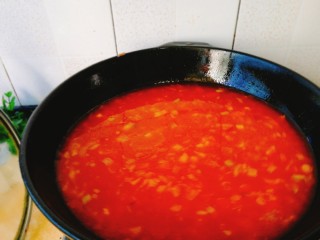 了不起的小番茄+茄汁鲜虾鸡蛋面,继续保持大火