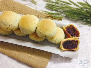 芝麻紫薯麻薯包,一个个小白胖，看着是不是特别可爱！
