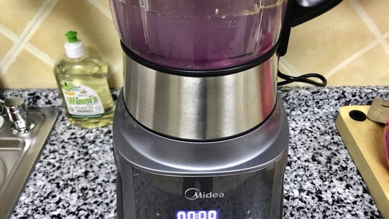 紫薯燕麦米糊,插电源