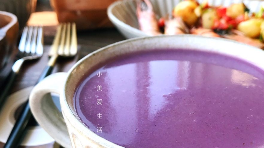 紫薯燕麦米糊