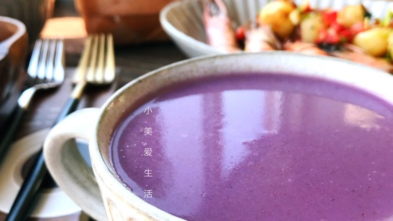紫薯燕麦米糊,细腻丝滑又营养
