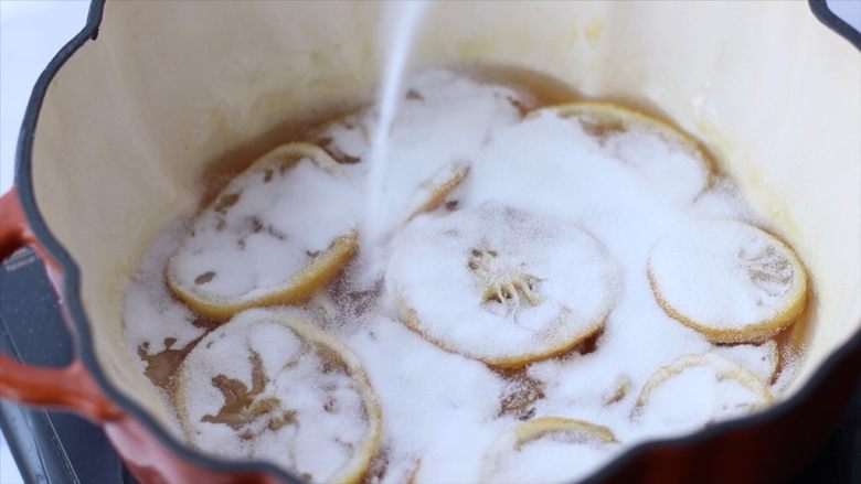 柠檬蜜&柠檬冰红茶,关火，第三次加糖，冷却