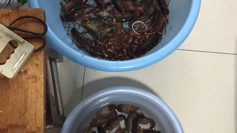 十三香小龙虾,理好龙虾，剪掉脚和须，不要去肠，不然肉容易烂，吃的时候再去。