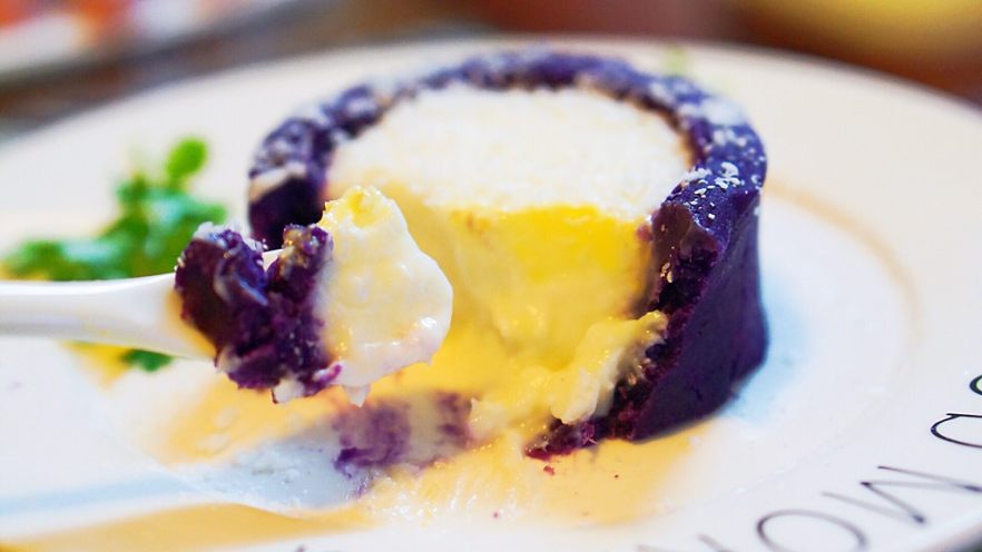 冒充爆浆的紫薯奶冻