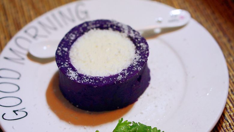 冒充爆浆的紫薯奶冻,是不是很漂亮