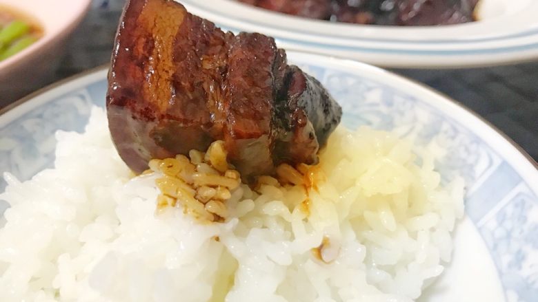 老上海风味的红烧肉,配上白米饭，血受🍚🍚🍚