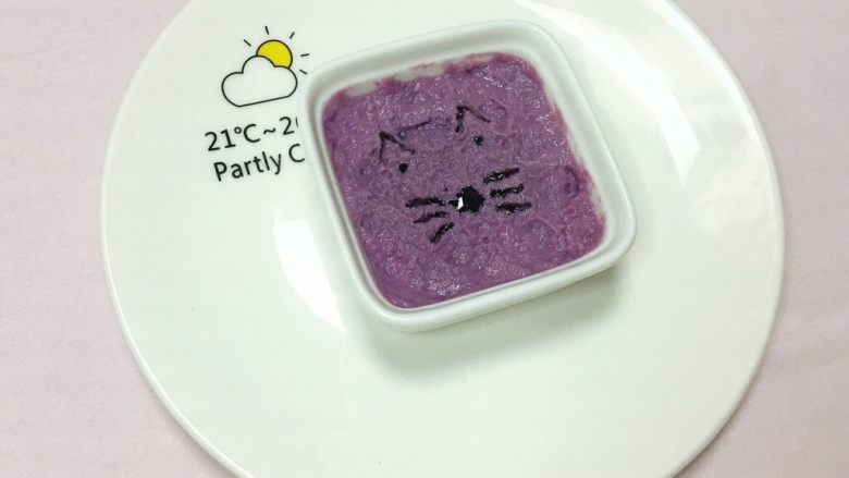 奶香紫薯泥,可爱不