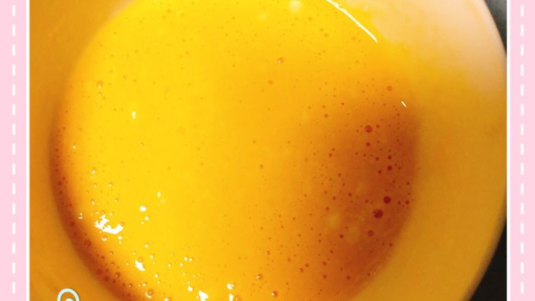 香橙蒸蛋,搅拌均匀