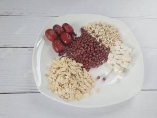 红豆薏仁豆浆,准备食材