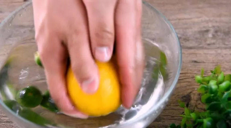 极力推荐最最过瘾的一款冰饮——冰柠雪碧,放入柠檬、青柠浸泡10分钟，换清水，揉搓表面蜡质