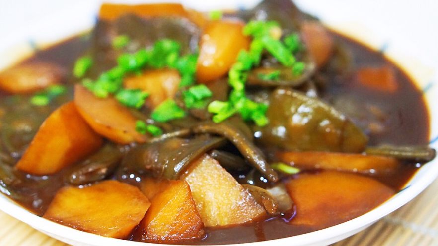 上海口味土豆烧扁豆