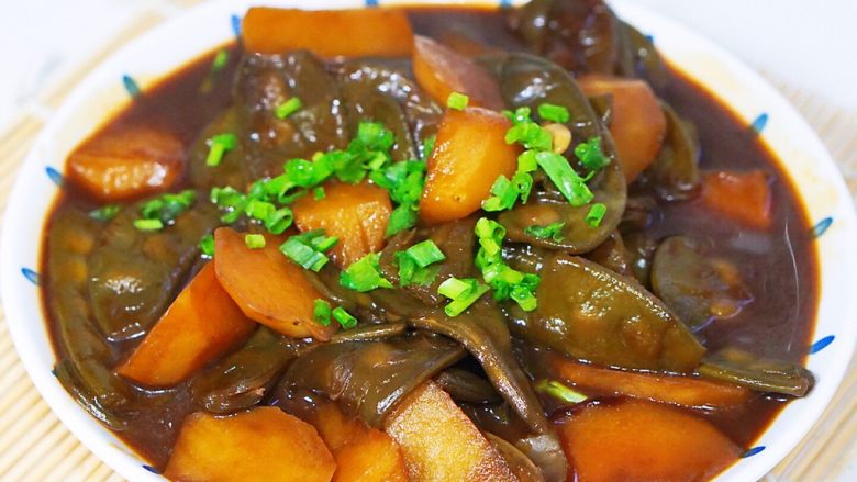 上海口味土豆烧扁豆,扁豆糯糯的才是上海味道