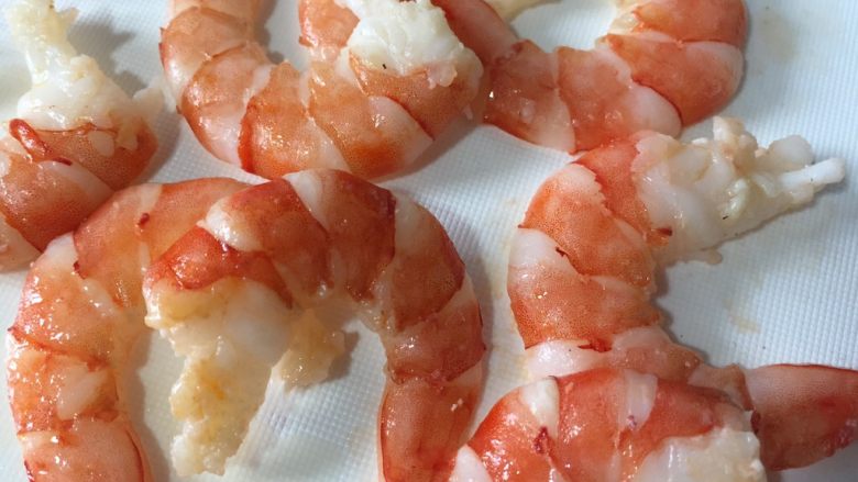 樱桃萝卜&北美对虾,虾切两片