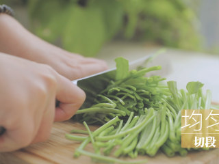 泰式料理的3+1种有爱做法「厨娘物语」,[虾酱空心菜]
500g空心菜摘去黄叶，洗净去根，均匀切段备用。