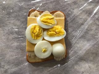 香蕉鸡蛋芝士三明治,码上鸡蛋