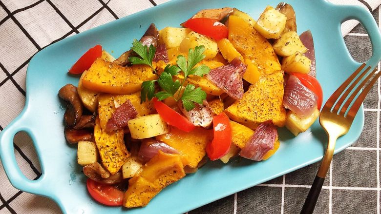 烤土豆杂蔬——土豆的N种吃法3
