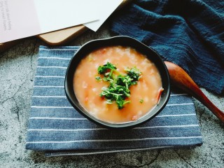 海米番茄疙瘩汤,完成