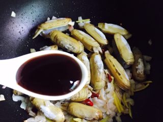 下酒菜+香炒蛏子,一勺蚝油