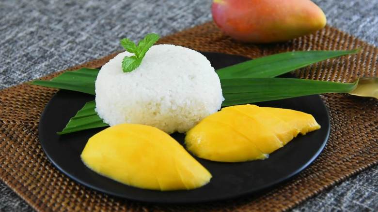 香甜可口的芒果糯米饭，在家也能做,自己做的爆款糯米饭，不用去泰国也能吃到哦~