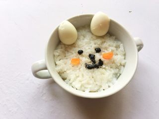 萌兔米饭,成品