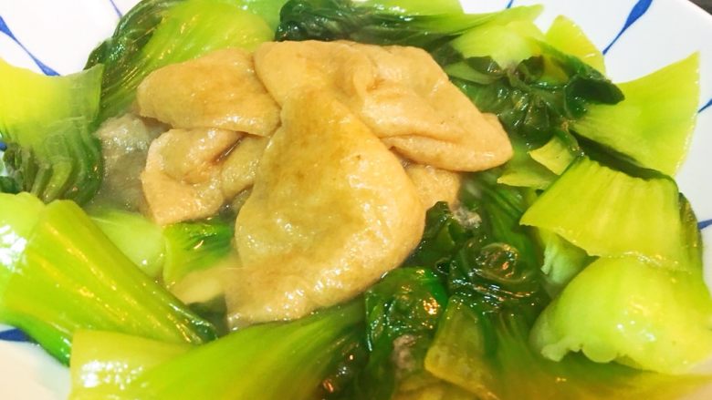 上海菜-香菇油面筋,再放油面筋